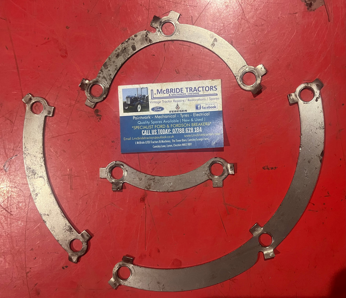 Fordson Dexta / Super Dexta Input Shaft Housing Bellhousing Plate Lock Tab Set