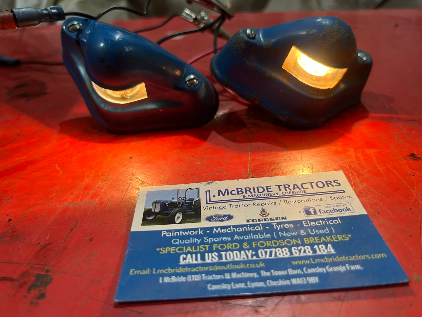Genuine FOMOCO numberplate lamps