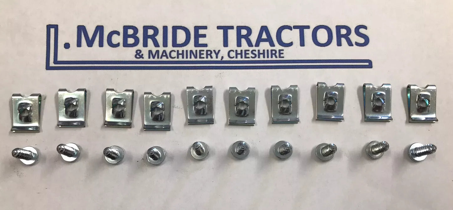 **NEW** FORD 2000 / 3000 / 4000 STEERING BOX COVER SCREW & TAB SET