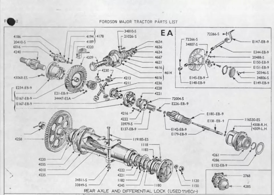 Fordson Super Major brake Shaft Bearings (pair)