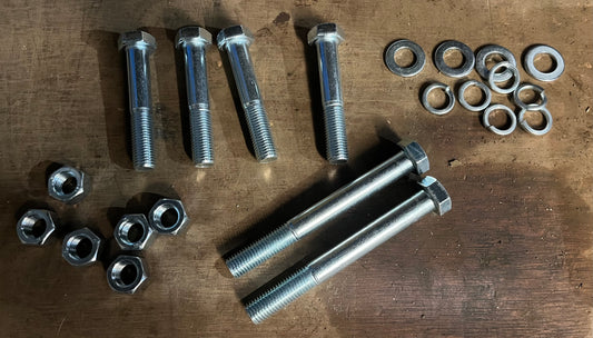 Front axle bolt set