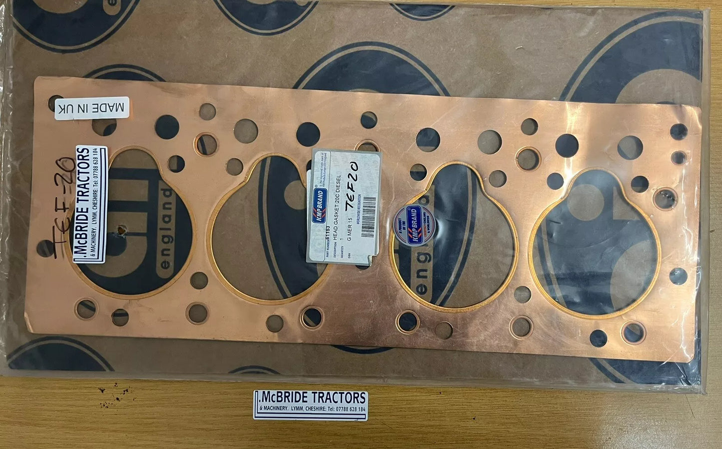 Ferguson TEF20 20C Copper Head Gasket