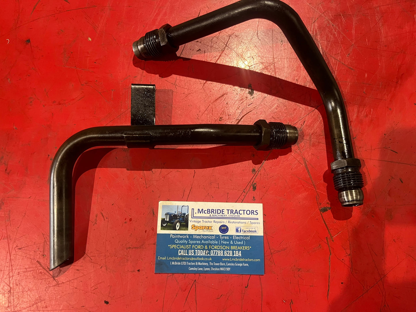 Oil pump pipes