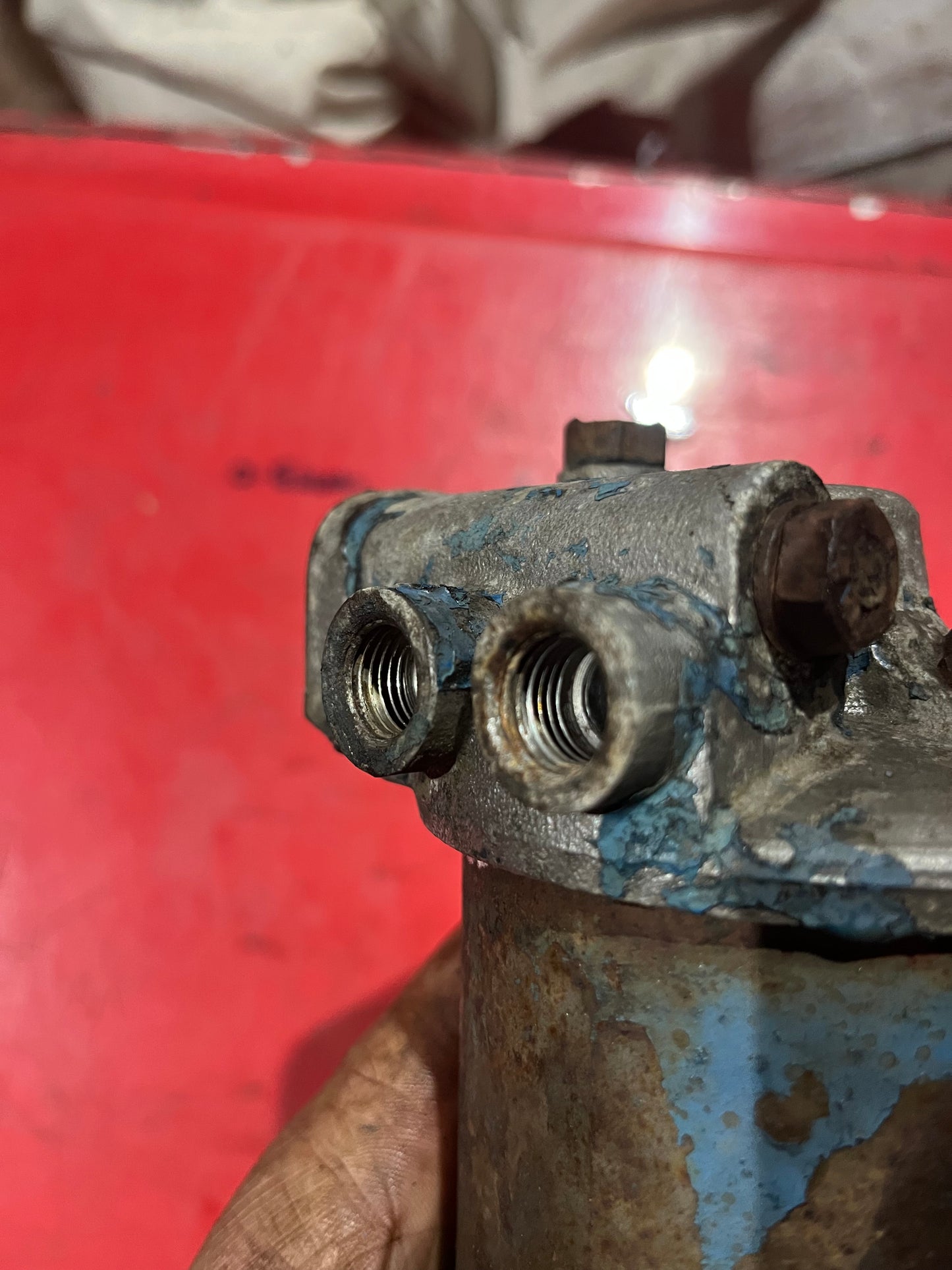 Diesel filter housing - early Dexta