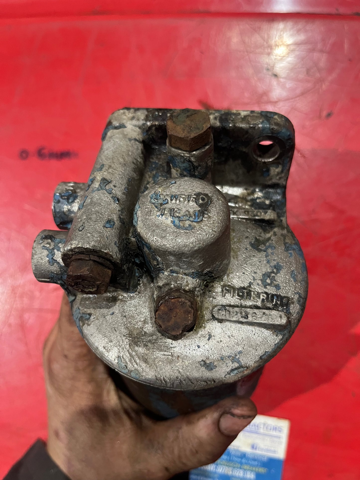 Diesel filter housing - early Dexta