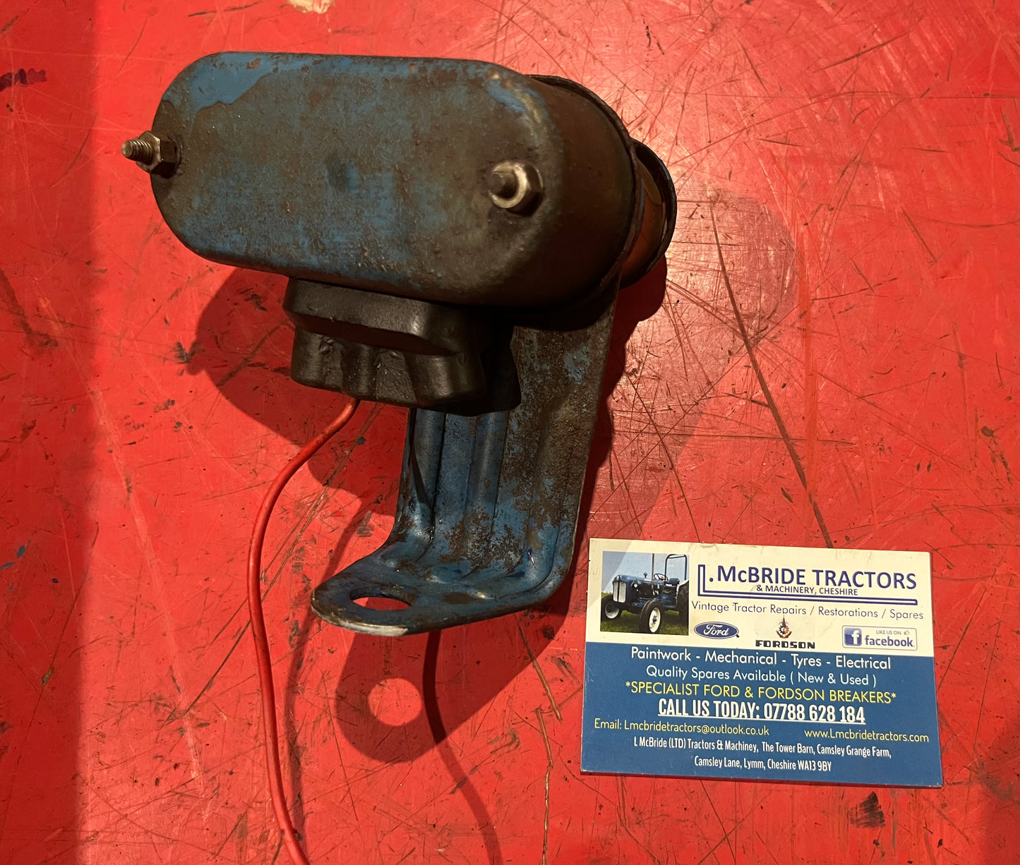 Fordson Major original numberplate light & bracket