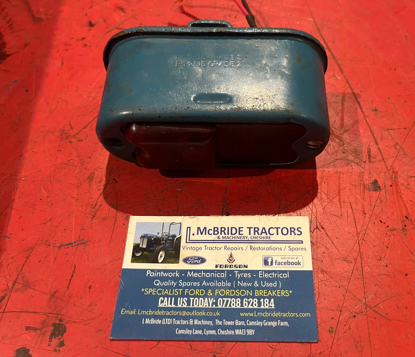 Fordson Major original rear light