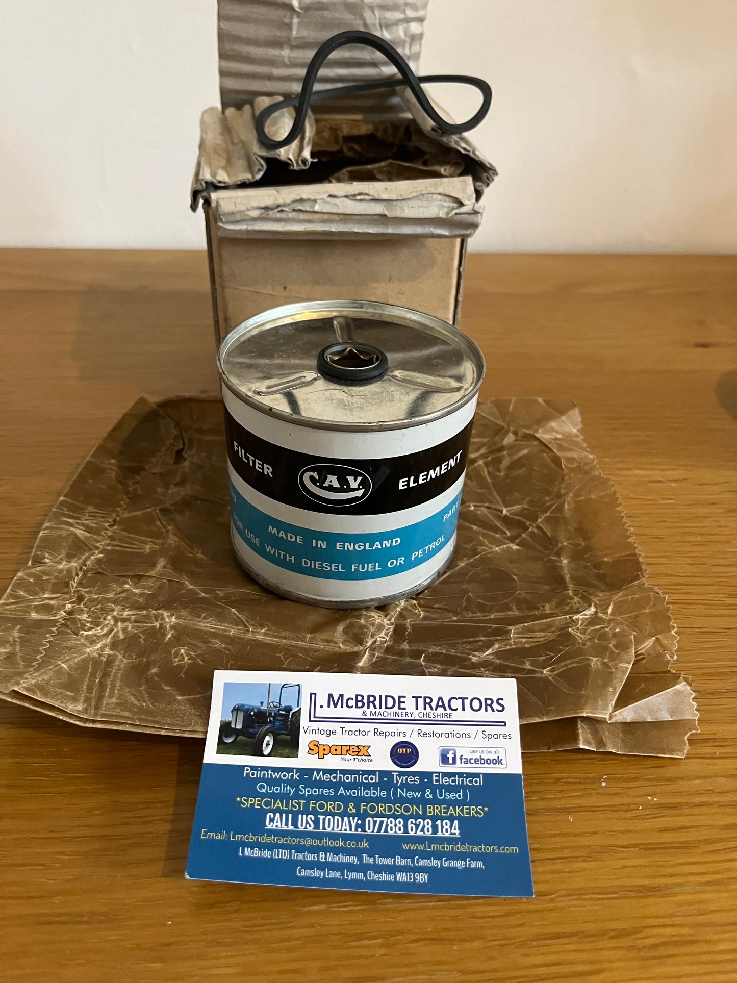 Genuine CAV DIESEL FILTER NOS