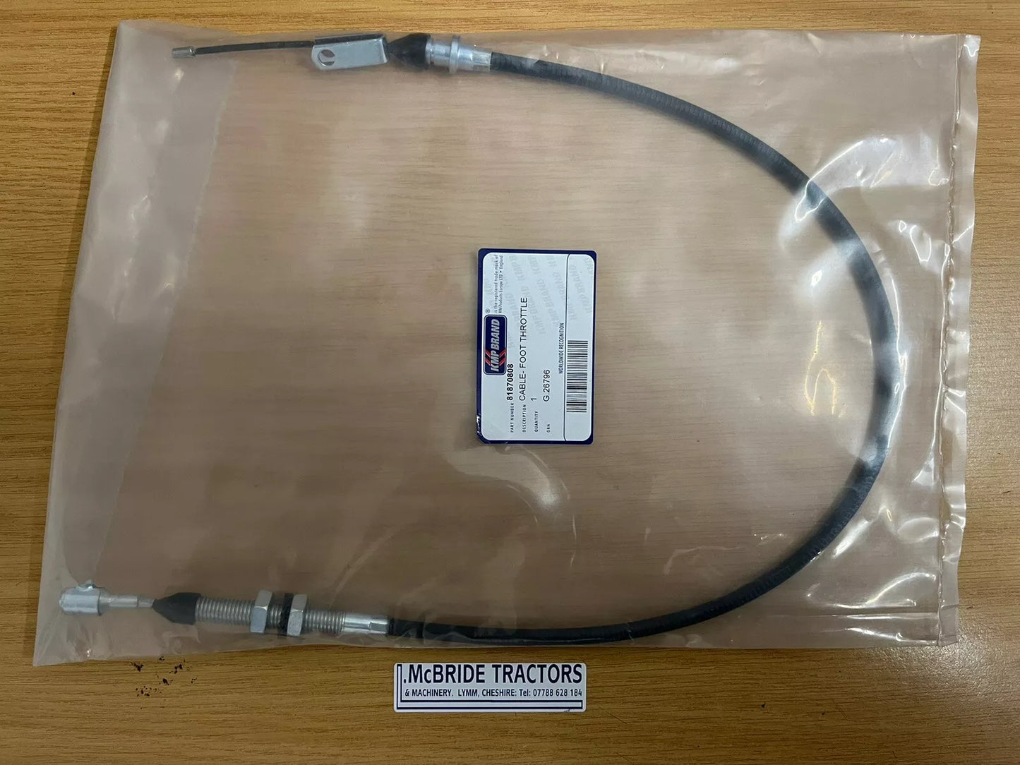 Ford Foot Throttle Cable 5640 6640 7740 OEM 81870808