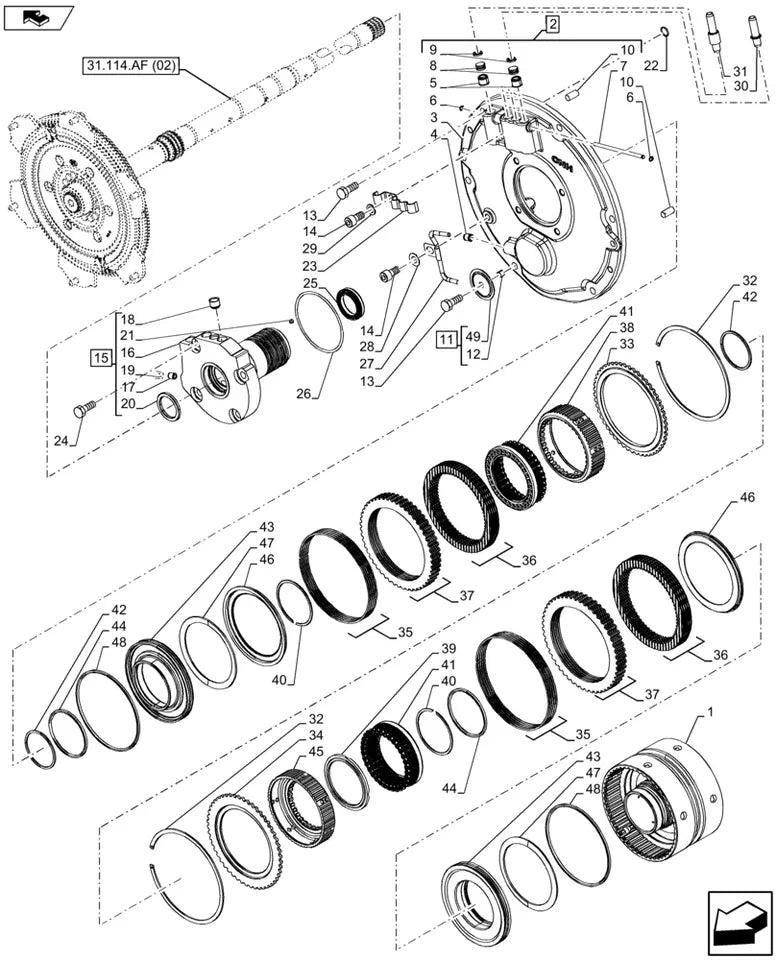 5 X GENUINE FORD New Holland T5 T6 TS SERIES TRANSMISSION SEALS NOS 81863105